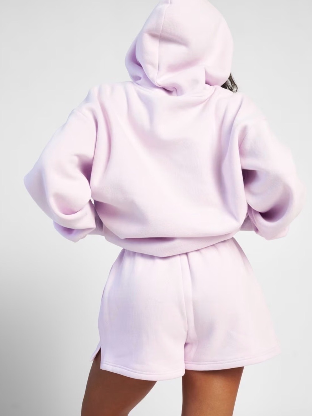 Comfrt set Pastel Hoodie and shorts. Opal color is what is called. - Picture 2 of 3